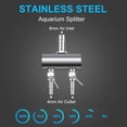 thumbnail image 2 of Aquarium Air Flow Splitter Fish Tank Valve (2 Way) Air Control Stainless Steel Aquarium Oxygen Distributor Fish Tank Air Pump Accessories, 2 of 5