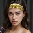 thumbnail image 2 of Unique Bargains Stretch Sequins Headbands 1 Pc Gold Tone, 2 of 6