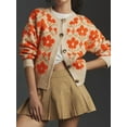 thumbnail image 2 of Women'S Floral Cardigan, Button-Down Floral Print Cardigan, Fall Knitted Sweater Top  L, 2 of 7