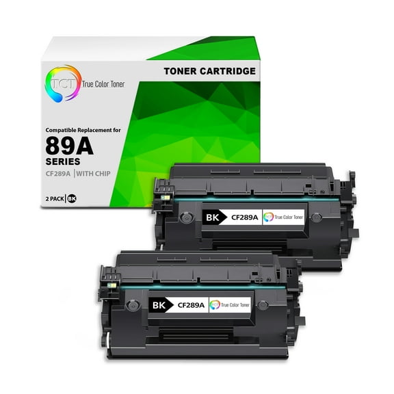 TCT 89A Toner Cartridge 2 Pack - Premium Compatible Replacement for 89A CF289A Black