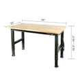 thumbnail image 4 of Frontier 48-inch Heavy-Duty Workbench with Adjustable Height, Wood Worktop, Steel Frame, 4 of 16