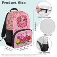 thumbnail image 7 of KUIFORTI Pink Rose Axolotl Print Kids School Backpack for Elementary Students Lightweight Large Capacity Backpack with Adjustable Straps Back to School Supplies for Kids, 7 of 7