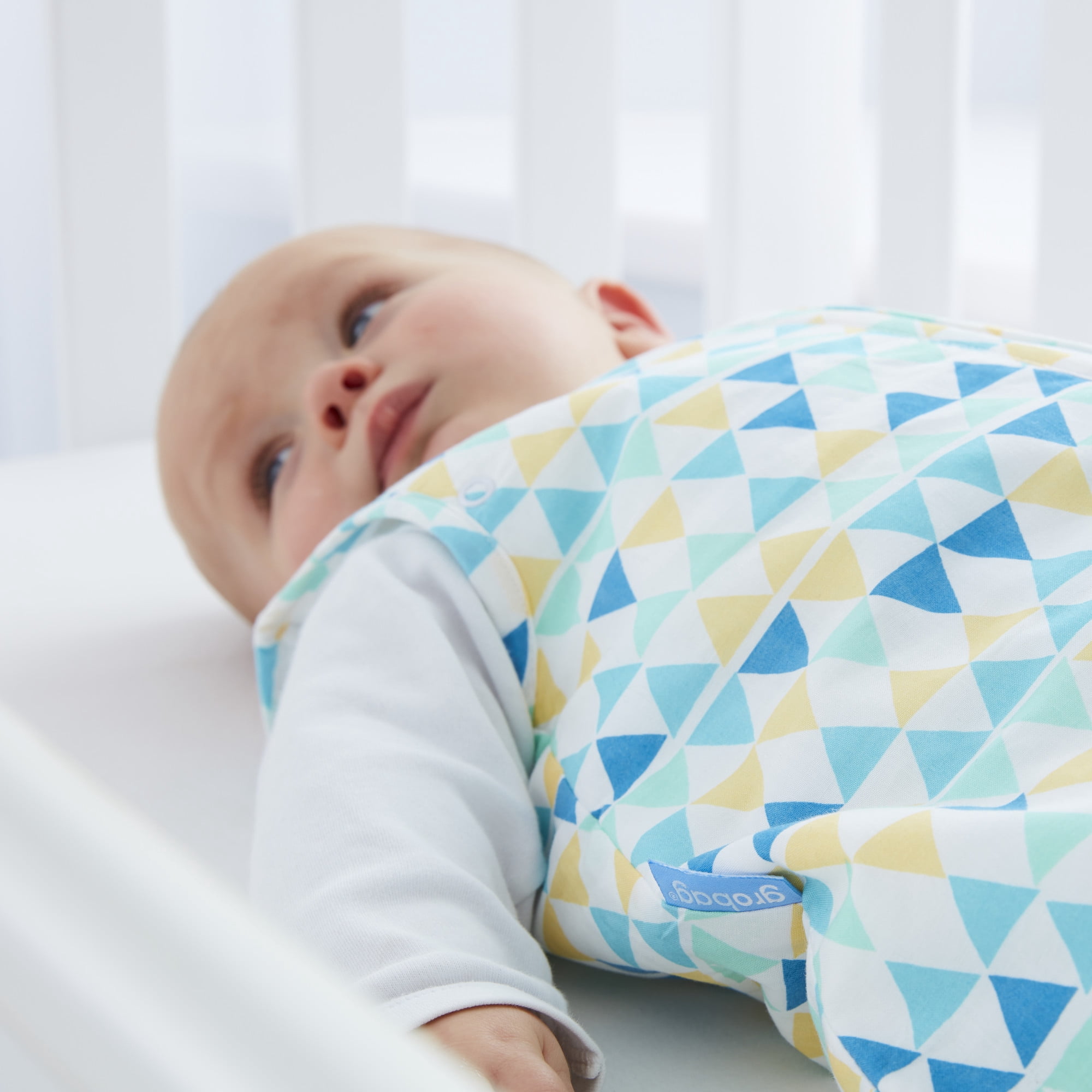 Tommee Tippee Newborn Cotton Sleep Grobag, Capri Zig Zag - Small, 0-6m, 1.0 Tog