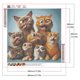 thumbnail image 2 of Pintura de diamante 5D DIY, kit de gatos con taladro redondo completo, decoración del hogar, arte artesanal, 40x40cm, 2 of 9