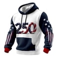 thumbnail image 2 of Men's America 250 Hoodie Fourth of July Casual United States 250 Years Shirt America 250 Flag Printed Sweatshirt, 2 of 2