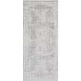 thumbnail image 3 of Unique Loom Stanhope Aberdeen Rug Gray/Beige 2' 7" x 6' 1" Runner Border Modern Perfect For Bathroom Hallway Mud Room Laundry Room, 3 of 8