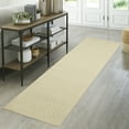 thumbnail image 2 of Mainstays Traditional Dylan Solid Diamond Runner Rug, Beige, 2'6" x 8', 2 of 7
