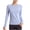 X613-Light Blue, variant on Neewe Seamless Long Sleeve Shirts for Women Waist Length - Workout Athletic Running Gym Yoga Tops Crewneck Breathable