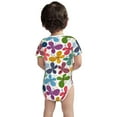 thumbnail image 2 of Rocae Colorful Butterflies for Baby Cotton Short-Sleeve Bodysuits for Unisex Onesies Bodysuit-6 Months, 2 of 7