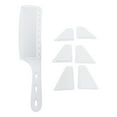 thumbnail image 4 of Flat Top Comb Durable Curved Barber Comb for Hairdresser Home Use Hair Salon White, 4 of 8