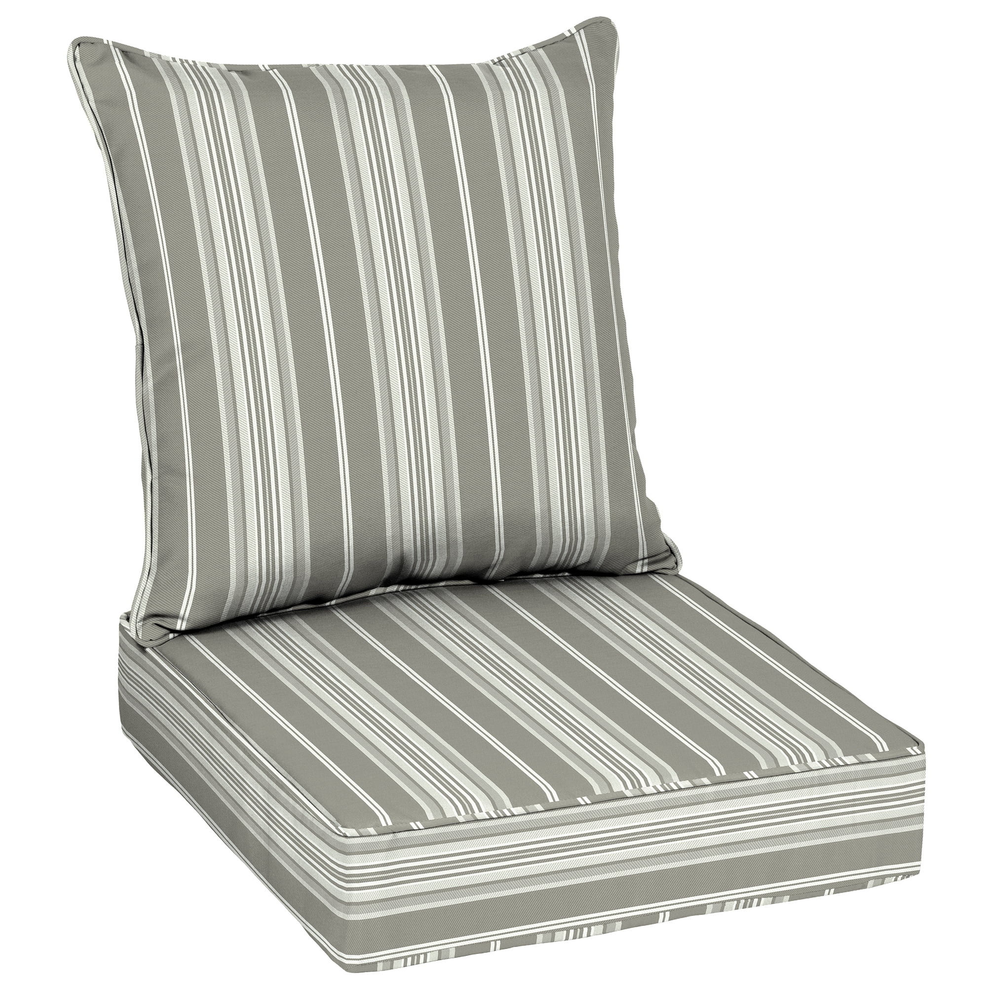 Better Homes & Gardens Gray Stripe 48 x 24 in. Outdoor Deep Seat 