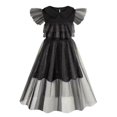 thumbnail image 2 of Disfraz de Cosplay Disfraz de Niña Transpirable Negro para Fiesta (140cm 7-8T + Bolsa) Sywqhk libre de BPA, 2 of 3