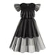 thumbnail image 2 of Disfraz de cosplay Disfraz de niña transpirable Negro para fiesta (120cm 5-6T + peluca) Sywqhk libre de BPA, 2 of 3