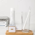 thumbnail image 3 of Billuyoard Exprimidor de de Stick-on Dispensador de de multiusos Cosméticos Prensa Rolling Holder Baño para inodoro Hotel Juegos de accesorios de baño Blanco Billuyoard HA065240-01, 3 of 6