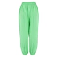 thumbnail image 6 of Lroveb Palazzo Pants for Women,High Waisted Baggy Hippie Gypsy Boho Pants, Plus Size Solid Color Casual Loose Pants Yoga Trousers Green, 6 of 6