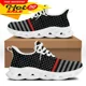 thumbnail image 1 of Zapatillas deportivas con diseño de bandera estadounidense para mujer, unisex, con cordones, estilo patriótico estadounidense, para primavera, viajes, senderismo, planas de uso diario., 1 of 6