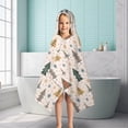 thumbnail image 6 of Multicolor Christmas Tree Pattern Hooded Bath Towel，50"x30" for Ages 3 To 12 Kids, Quick Dry Lightweight Soft Microfiber Hood Beach Towel Cover Up for Kids, 6 of 7