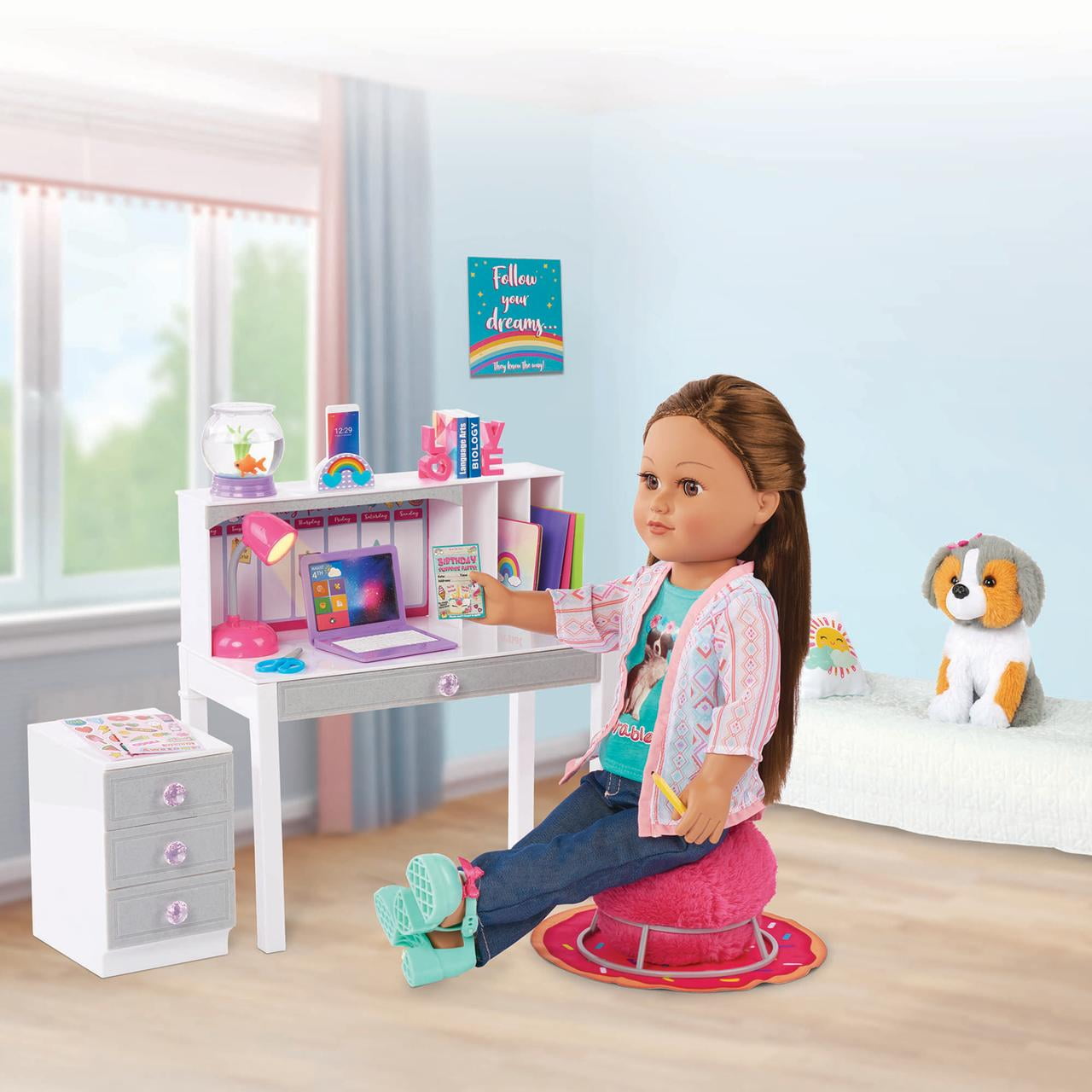 My Life as Accessories Play Set Yoga 18 Inch Dolls Playset American Girl  Size for sale online