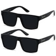 thumbnail image 1 of Gafas de Sol LYZOIT Cuadradas Sobredimensionadas Protección UV400 Negras, 1 of 6