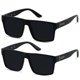 thumbnail image 1 of Gafas de Sol LYZOIT Cuadradas Sobredimensionadas Protección UV400 Negras, 1 of 6