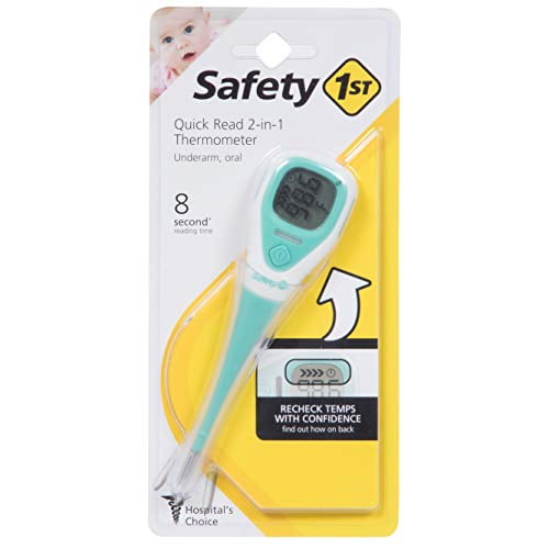One Size Safety 1St Quick Read 2-In-1 Thermometer Blue 