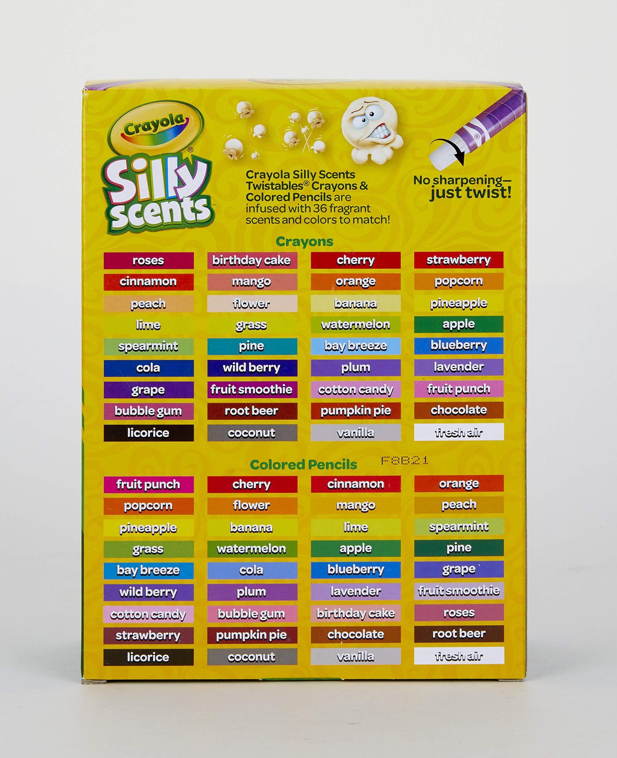 Genuine Crayola 12 Pack of Silly Scents Twistable Colored Pencils *NEW*