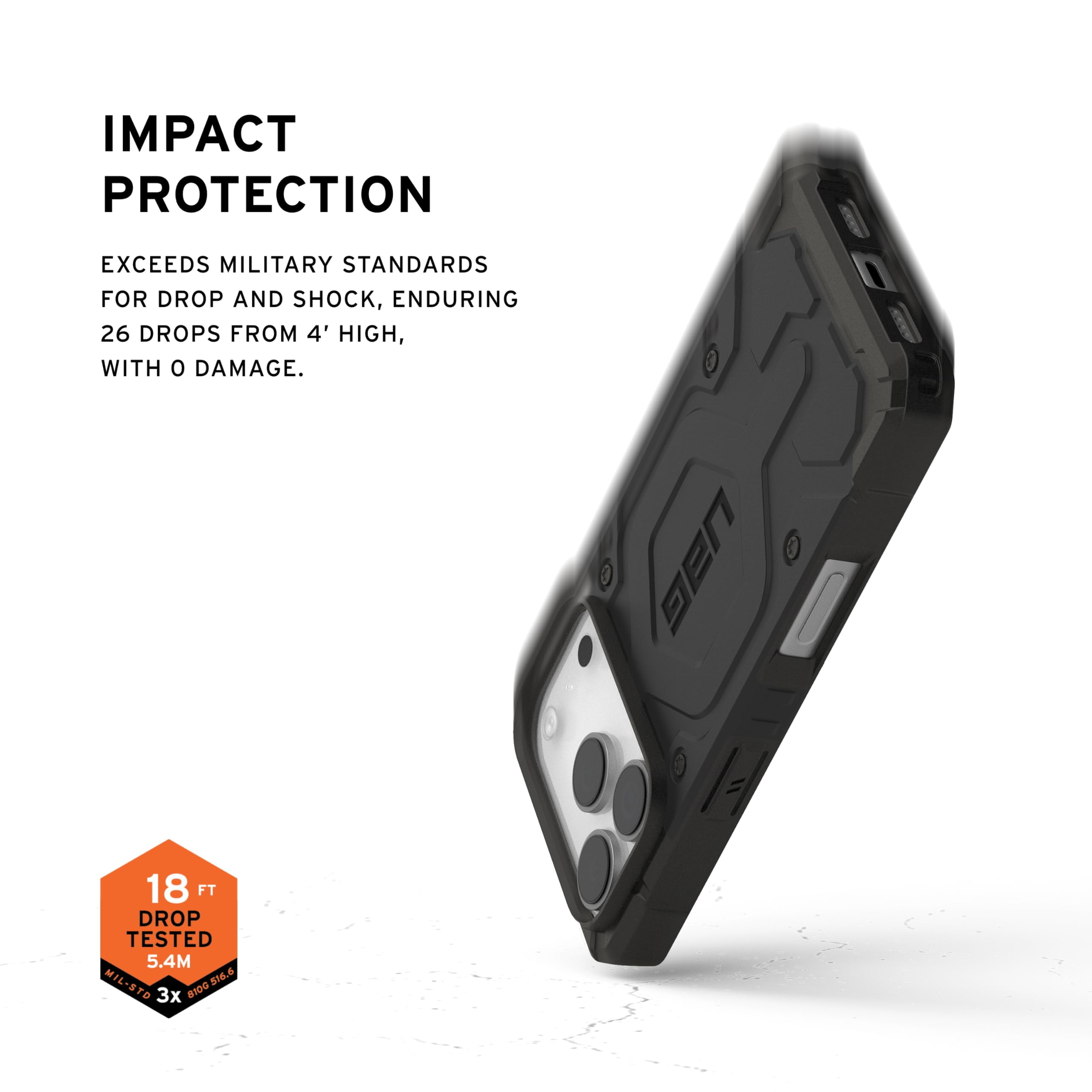 UAG iPhone 17 Pro Case Pathfinder - Compatible with MagSafe Military Grade Protective Cover, Black