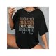 thumbnail image 1 of Women's "mama" Letter Print Round Neck Graphic Tee, Vintage Casual Drop Shoulder Half Sleeve T-shirt For Daily Wear, Ladies Summer outfit, 1 of 7