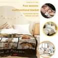 thumbnail image 4 of Personalised Blanket Custom Photos Blanket Memory Gift with Photo Text Collage Customized Blankets Gift Personalised Throw Blanket for Family Mom Dad Kids Wife Friends, 100x125cm, 4 of 6