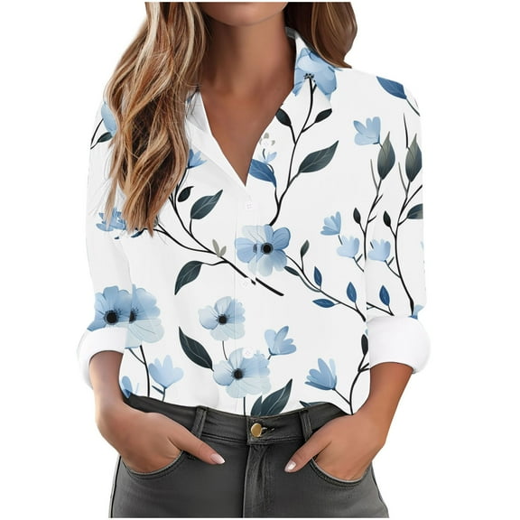 Fall Pohista Women's Tops Casual Fall Womens Shirts Long Sleeve Casual Womens Blouses Fall Trending Fall Ladies Tops and Blouses