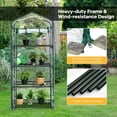 thumbnail image 2 of Mini Greenhouse with PVC Cover 4-Tier Portable Warm House, 2 of 6