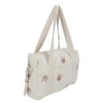 thumbnail image 4 of Bolsa de almacenamiento multifuncional para cochecito de bebé, con cremallera, bordada, reutilizable, para pañales, con diseño de conejo, 4 of 14