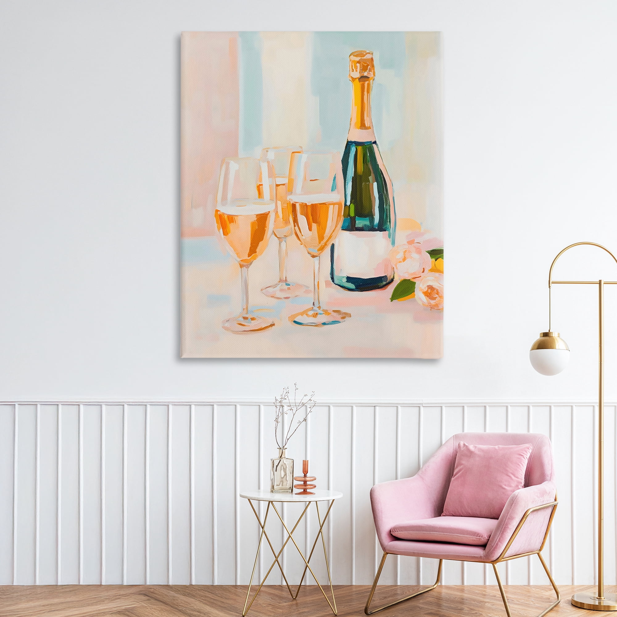 Stupell Industries Champagne Triple Toast Canvas Wall Art, design by The Prints Vibe