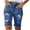 Dark Blue, variant on Jean Shorts for Women Summer Casual Ripped Ruffle Denim Shorts Womens Slim Fit Jeans