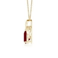 thumbnail image 2 of ANGARA Natural Solitaire Pear-Shaped 1.15 ct Ruby Flame Pendant in 14K Yellow Gold for Women (Size-8x6mm) | July Birthstone, Birthday, Anniversary, Jewelry Gift for Women | Natural Ruby Necklace, 2 of 9