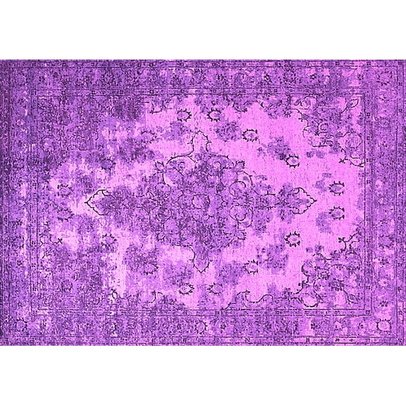 Ahgly Company Indoor Rectangle Oriental Pink Industrial Area Rugs, 8' x 12'