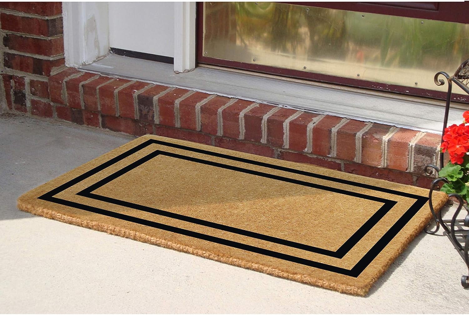 Legendary Doormats 36" x 72" Coir Door Mat Luxury Outdoor Entryway Doormat 2" Thick Coconut Coir with Classic Double Picture Frame Border