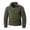 01 Army Green, variant on Jacket for Men Quarter Zip Pullover with Zipper Pockets Easy-Care Jacket