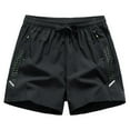 thumbnail image 1 of Handshe Mens Regular Athletic Shorts Casual Solid Color Comfy Short Pants Drawstring Elastic Waist Outdoor Shorts, 1 of 8