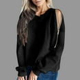 thumbnail image 2 of Women Blouses Womens Oversized Hoodie Yoga Hoodie Long Athletic Jacket Petite Zip Sweaters Knit Pullovers for Women Teen Hoodies Sweat Shirts Teenager Girls Quarter Zip Thumb Holes Womens Black L, 2 of 4