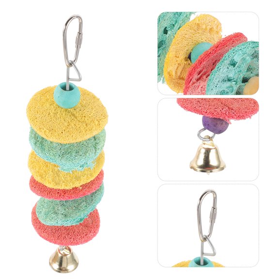 ETEREAUTY Parakeet Chewing Toy Loofah Natural Material for Birds 1 PCS