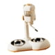 thumbnail image 1 of Bebedero automático para mascotas, a prueba de fugas y con pie, comedero desmontable para mascotas pequeñas. Blanco, 1 of 9