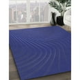 thumbnail image 2 of Ahgly Company Indoor Square Patterned Denim Dark Blue Area Rugs, 8' Square, 2 of 6