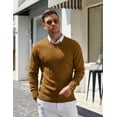 thumbnail image 3 of COOFANDY Men's Pullover Sweaters Business Casual Knit Sweater Winter Crew Neck Sweater, 3 of 5
