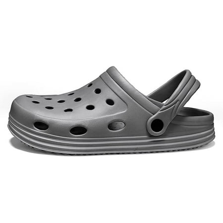 

Men Sandals Men s Sandals Summer Hole Shoes Lightweight Rubber Clogs Girls Couples Garden Shoes Black Outdoor Shoes Beach Flat Sandals Slippers