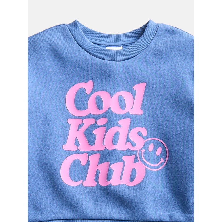 Wonder Nation Girls Graphic Sweatshirt & Tulle Skirt Set photo 2