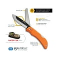 thumbnail image 2 of Outdoor Edge Razor Pro S Pocket Knife 3.5" Drop Point Japanese Steel Stainless Blade TPR Overmold Handle Orange, 2 of 3