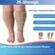thumbnail image 2 of Calcetines de soporte para piernas de talla grande - Manga de compresión ancha para pantorrillas para hombres y mujeres - Mangas para espinillas y pantorrillas - Correr, andar en bicicleta (1 par), 2 of 8
