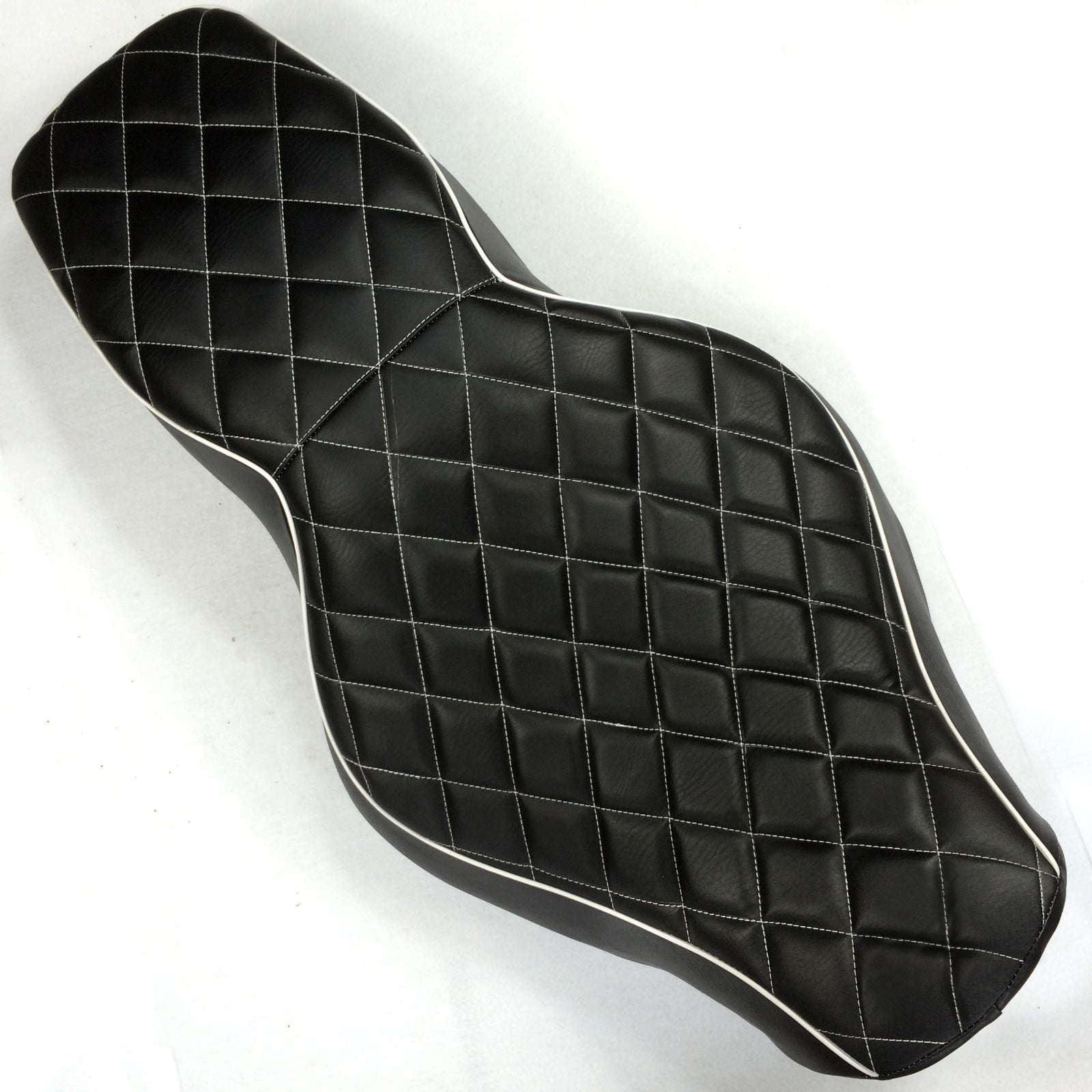 diamond stitch motorcycle seat