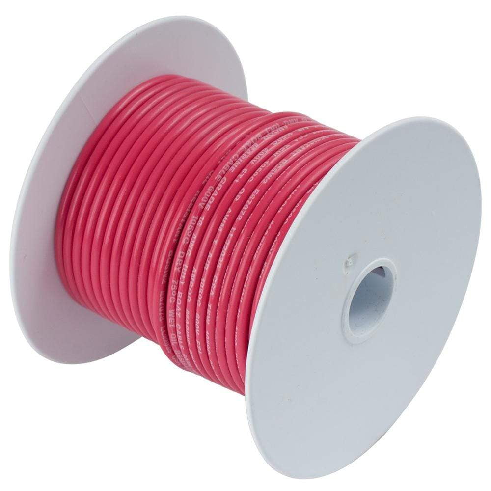 100' Black USA Made 14 AWG Marine Wire Spool Tinned Copper Boat Cable 100' Red 